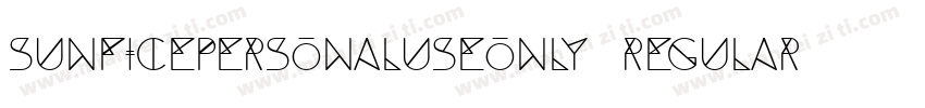 SunficePERSONALUSEONLY Regular字体转换